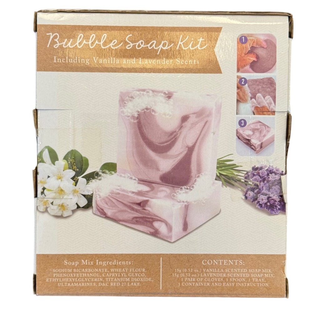 Creative Kids Bubble Soap Kit DIY Vanilla and Lavender Scents Set 78036